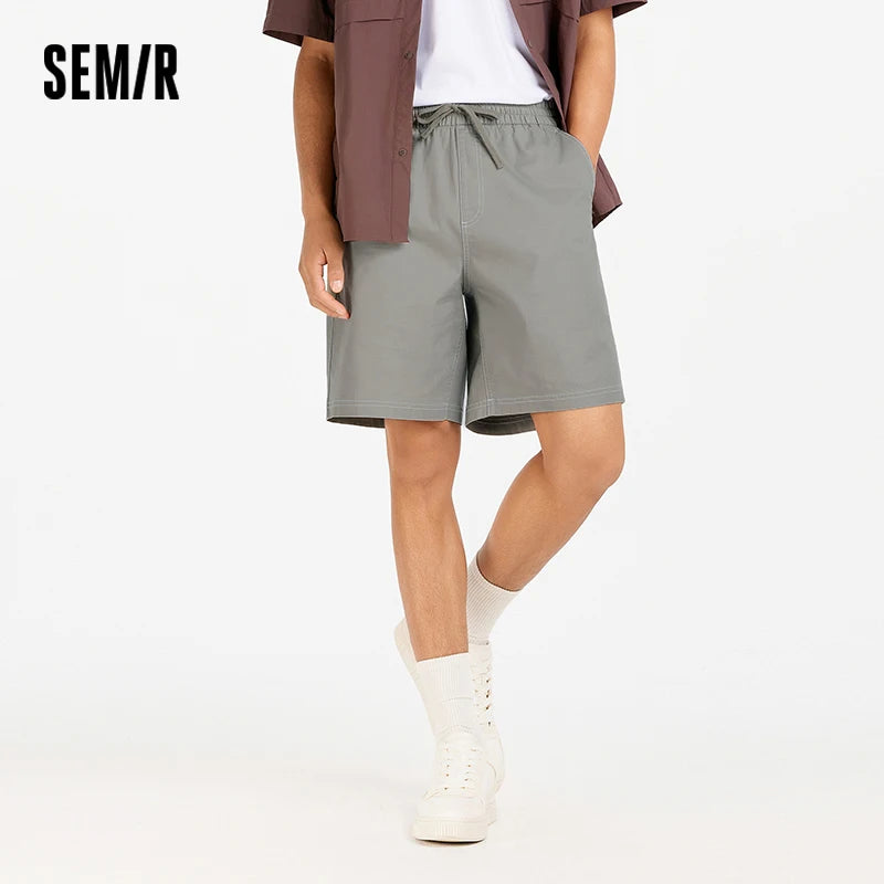 Semir Men Drawstring Brushed Shorts