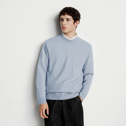Semir Men Knitted Sweater Half-High Collar Cashmere