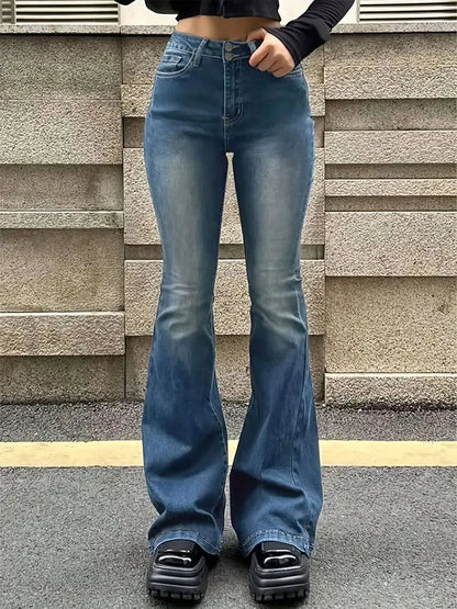 Women's High Waist Flare Jeans