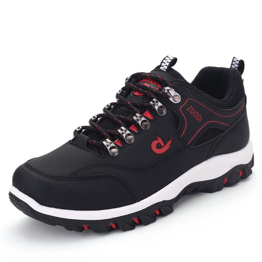 Men's Leather Casual Lightweight Walking Sneakers