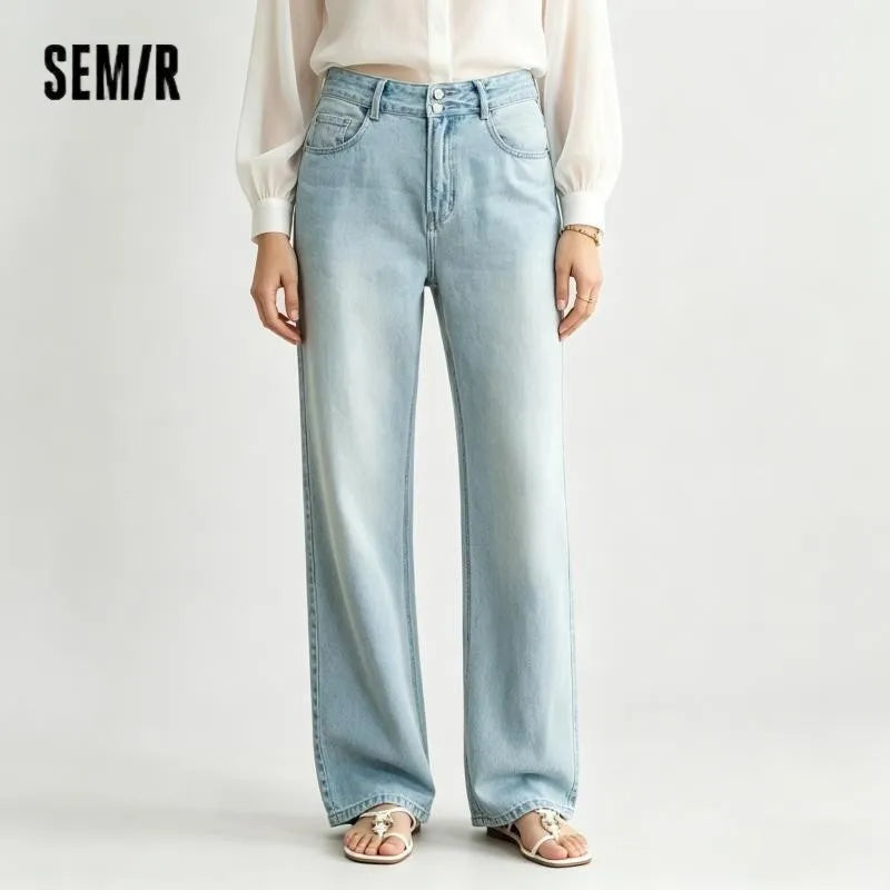 Semir Women Jeans Cooling Retro Wide Leg