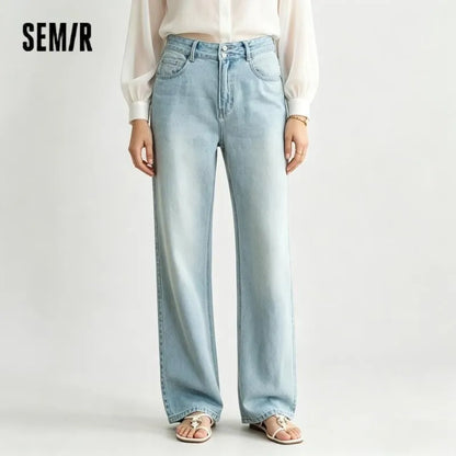 Semir Women Jeans Cooling Retro Wide Leg