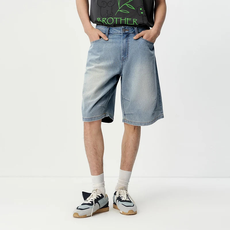 Semir Men Washed Denim Shorts