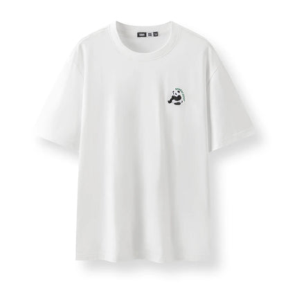 Semir Short Sleeve T-Shirt Men Moisture Wicking Panda Embroidered 2025 New Summer Knit Top for Casual and Comfortable Style