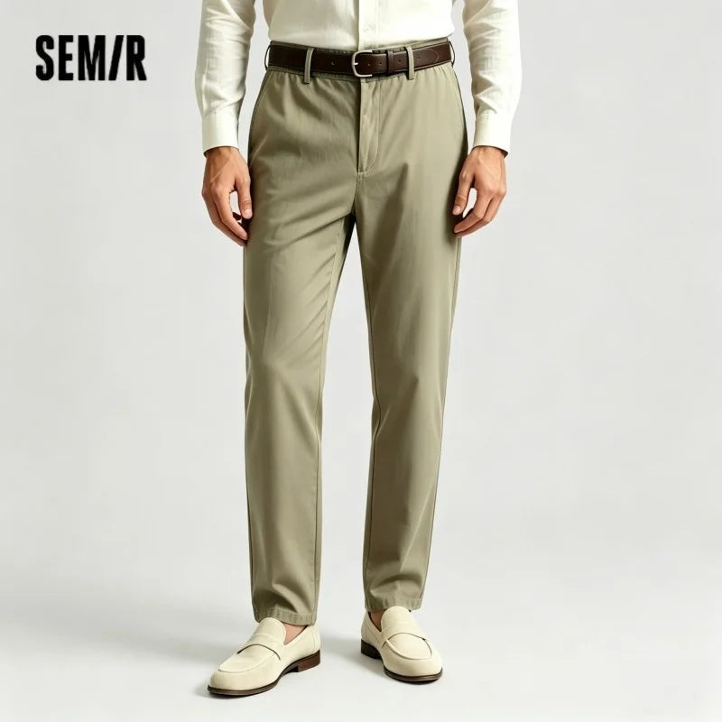 Semir Men Linen Cotton Loose Pants