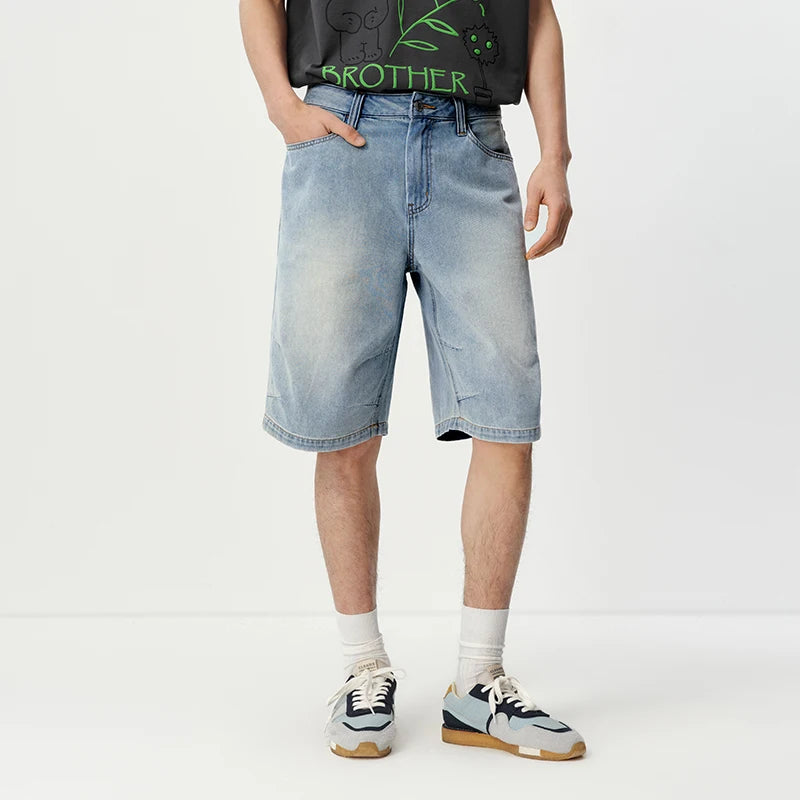 Semir Men Washed Denim Shorts