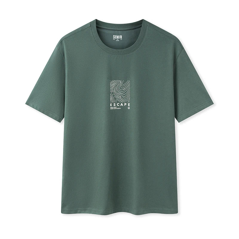 Semir Short Sleeve T-Shirt Men 2024 New Summer Version Outdoor Fashionable Printed Top Cool Feeling Antibacterial