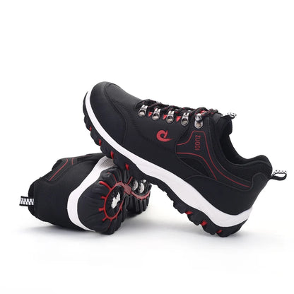 Men's Leather Casual Lightweight Walking Sneakers